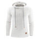 JCCHENFS T-Shirt Spring Long Sleeve V-Neck Men Solid Cotton