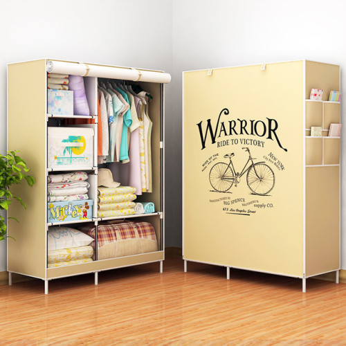 New Fashion Modern Wardrobe Non-woven Fabric frame reinforcement DIY Assembly Storage Organizer Detachable Clothing furniture