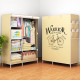 New Fashion Modern Wardrobe Non-woven Fabric frame reinforcement DIY Assembly Storage Organizer Detachable Clothing furniture
