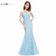 Lace Mermaid Prom Dresses Long 2017 Ever Pretty EP08838 Fashion Small Train