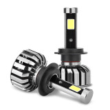 AUTO CARE Value 2pcs Led Car Headlight H7 H4 80w 8000lm Hi/Low Light Bulb H8/H9/H11