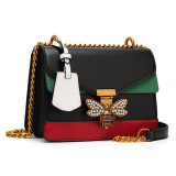 2017 Ruil Women Color splicing Little bee Bags Fashion Zipper Designer Handbag