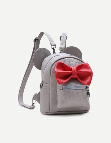 Backpack With Contrast Bow