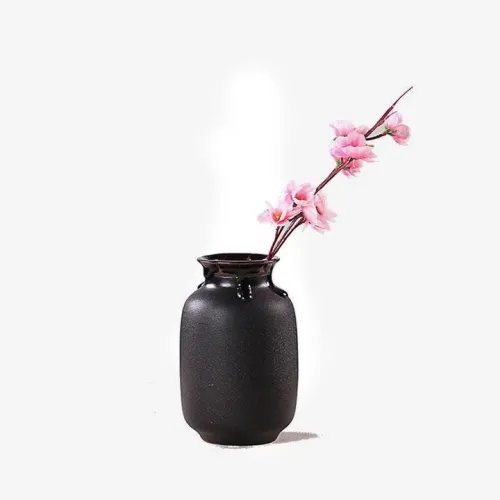 BLACK FLOWER VASE