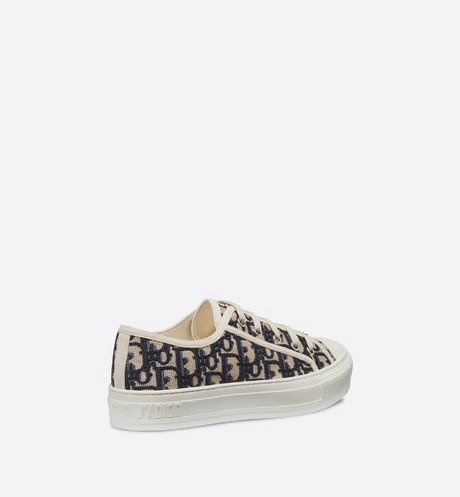 Walk'n'Dior Sneaker Blue Dior Oblique Embroidered Canvas