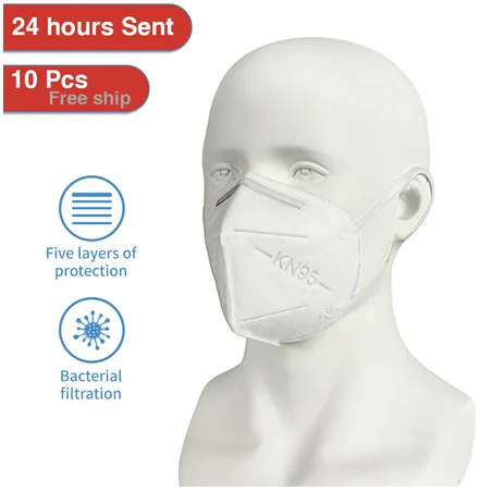 KN95 Mouth Masks 4-Layer PM2.5 N95 Respirator Face Dust Masks Medical Reusable Nonwoven Mouth Mask