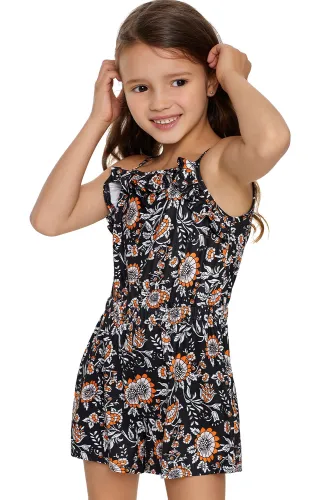 Black Girls’ Sleeveless Romper