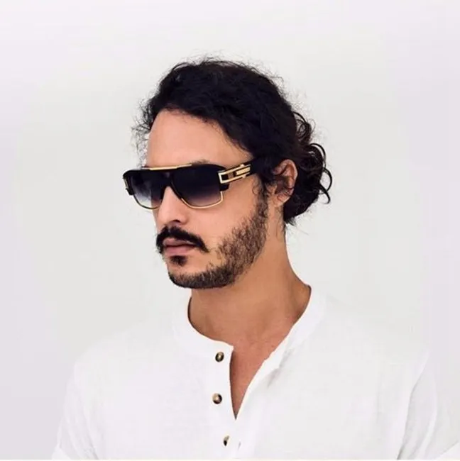 polarized sunglasses mens gradient lens grandmaster classic vintage retro fashion design sun glasses for men