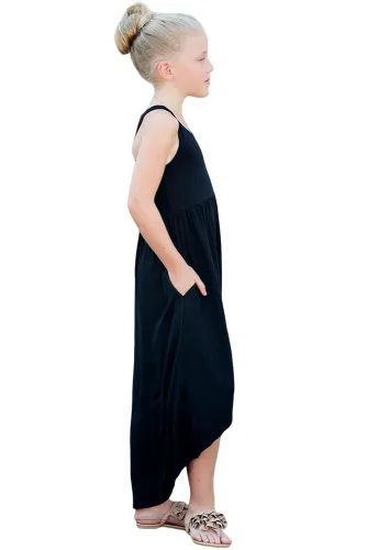 Black Happy Together Kid Dress