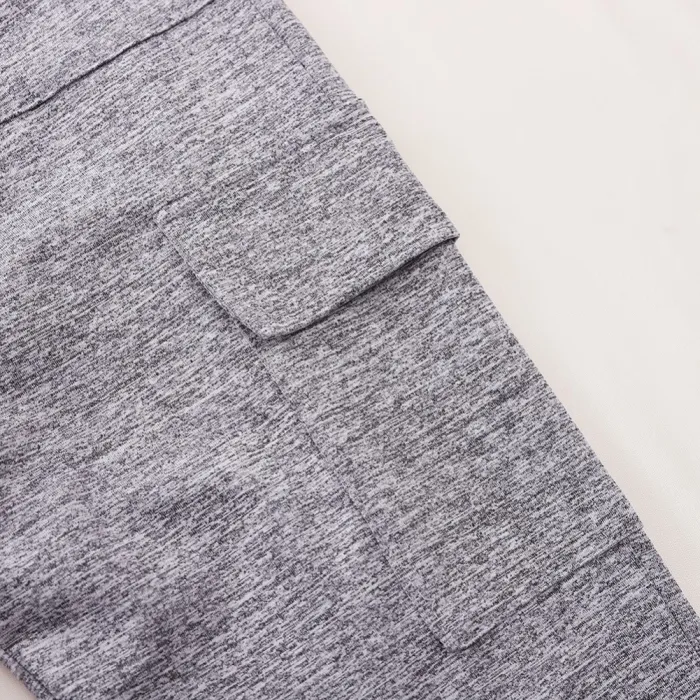Gray High Waist Pocket Jogging Pants