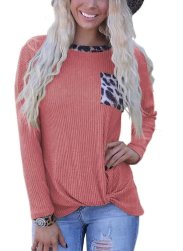 Fall Print O Neck Pocket Shirt with Full Sleeves