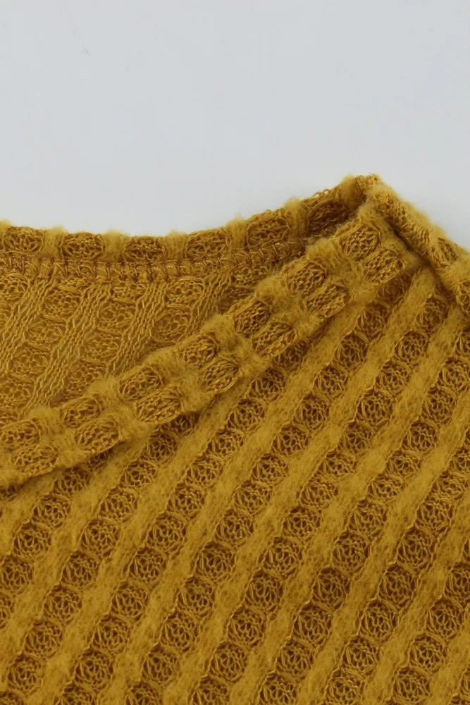 Autumn Knitted Plain Short Casual Dress