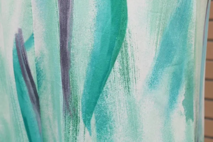 Tie Dye Green Sexy Long Dress