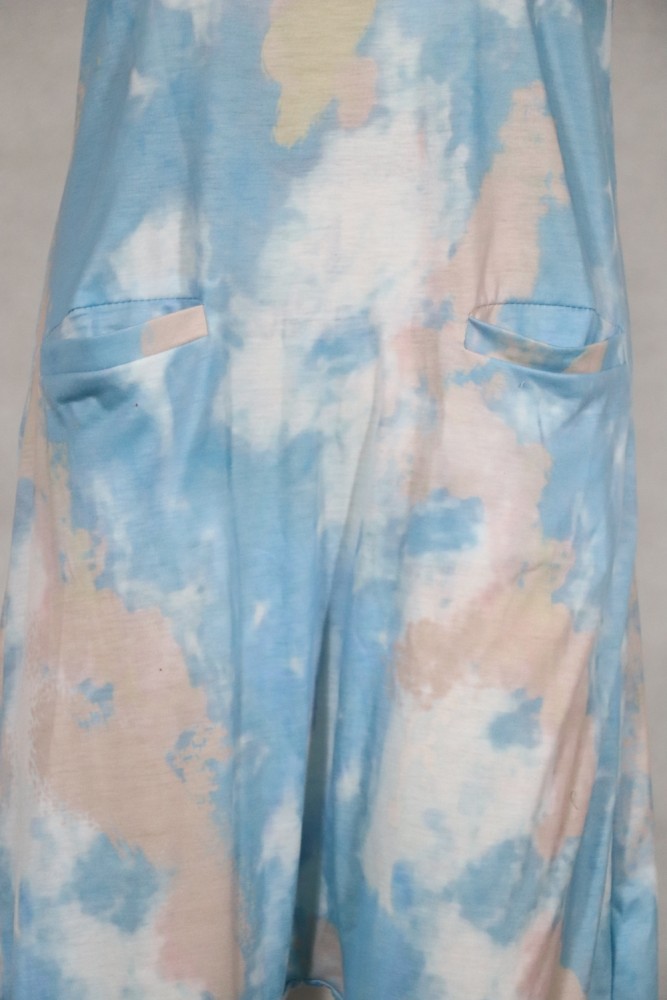 Casual Tie Dye Loose Strap Jumpsuit