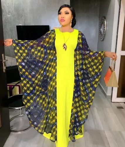 Muslim Print Long Gown