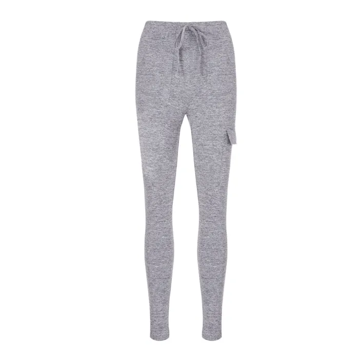Gray High Waist Pocket Jogging Pants