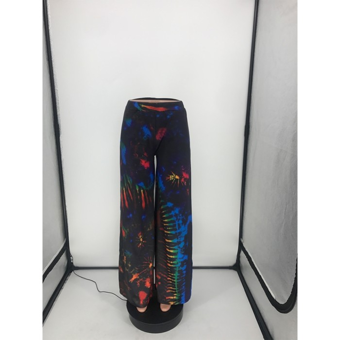 Tie Dye High Waist Slit Pants
