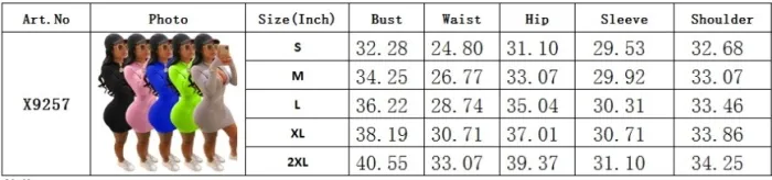 Sexy Plain Long Sleeve Zipper Bodycon Dress