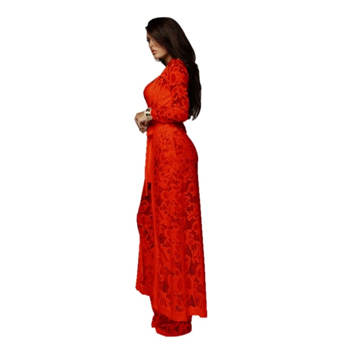 Matching 3PC Lace Pants Set