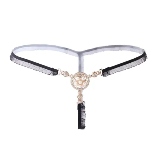 Sexy Rhinestone Thong Panty