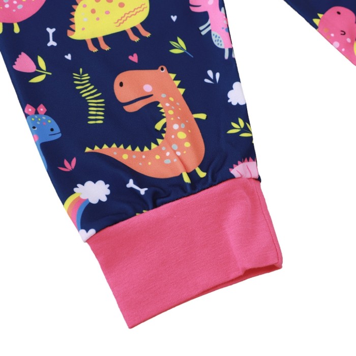 Kids Girl Long Sleeve Cartoon Tracksuit