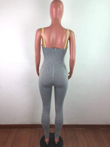 Sexy Push Up Strap Bodycon Jumpsuit
