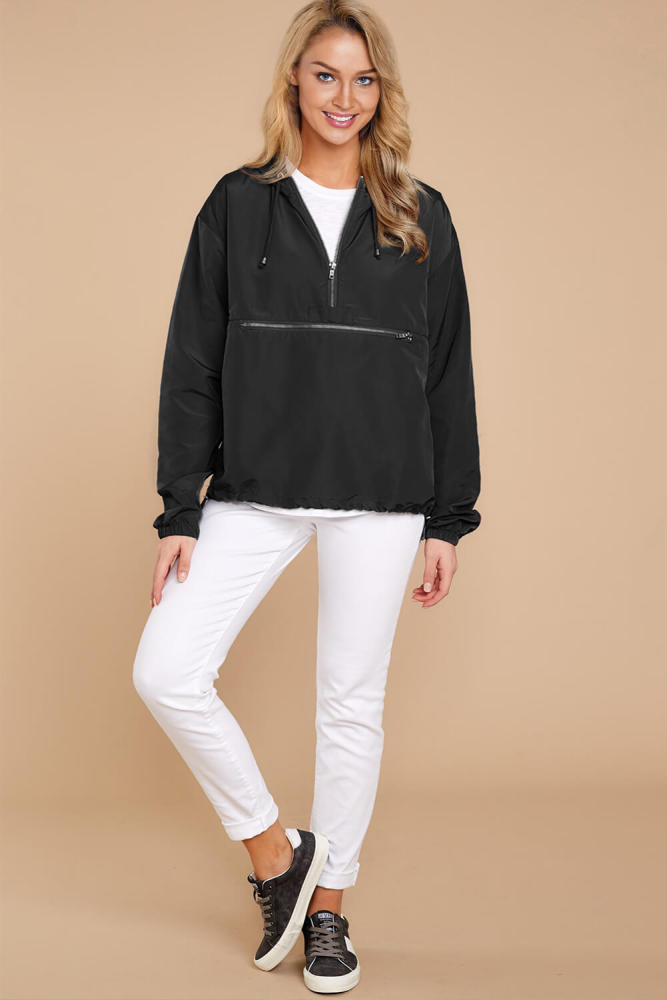Black Windbreak Jacket