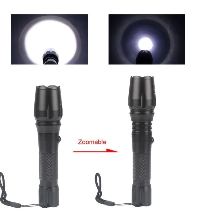Copy Tactical LED Flashlight [2 Flashlights] – Portable Ultra Bright Zoomable Flashlight with Adjustable Focus and 5 Mode – Water Resistant LED Torch – 2 Pack