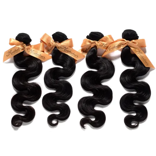 Copy 8A Unprocessed Mocha Hair Mix 3 or 3Pcs/Lot Body Wave Brazilian Virgin Human Hair Weaves Wholesale N