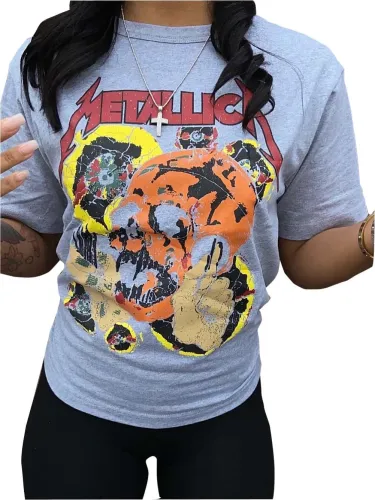 Summer Print O-Neck Shirt