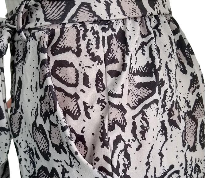 Print O-Neck Shirt and Shorts