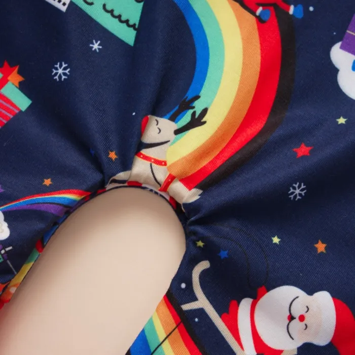 Baby Girl Santa Claus Rompers with Headband