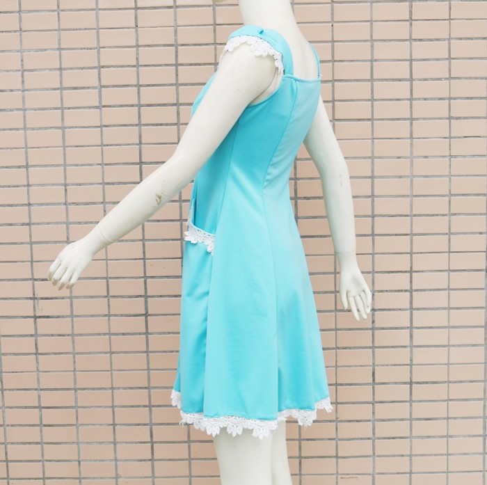 Casual Square A-line Vintage Dress