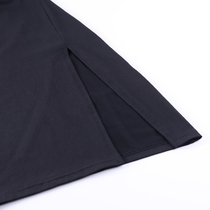 Summer Sexy Slit Mini Shirt Dress