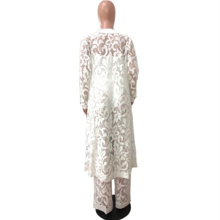 Matching 3PC Lace Pants Set