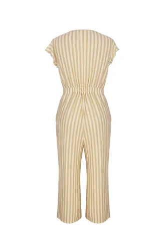 Summer Casual Stripes Loose Jumpsuit