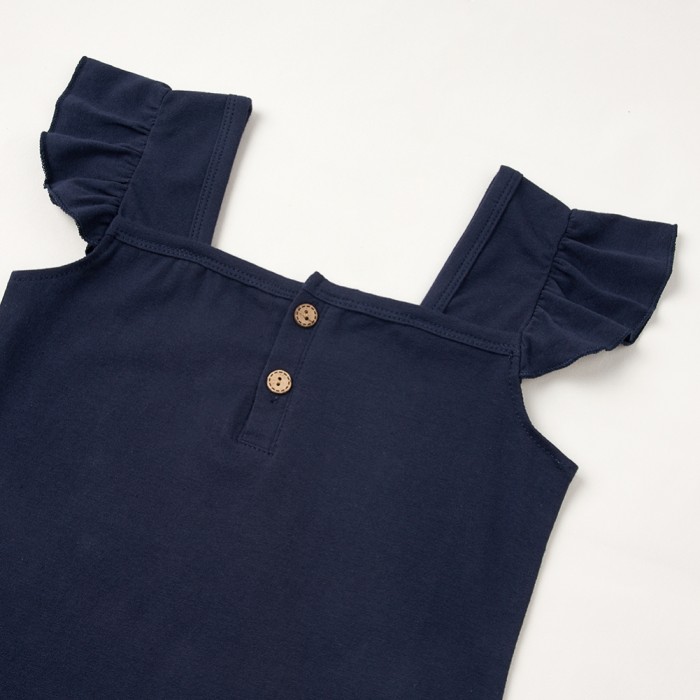 Summer Family Girl Dark Blue Dress