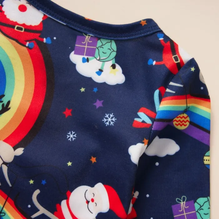 Baby Girl Santa Claus Rompers with Headband