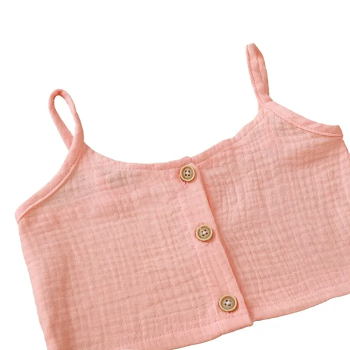 Kids Girl Summer Crop Top and Floral Shorts Set