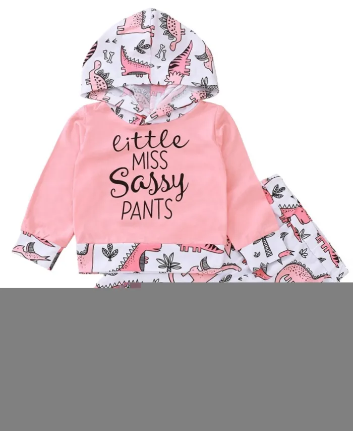 Cartoon Print Girl Long Sleeve Hoody Tracksuit