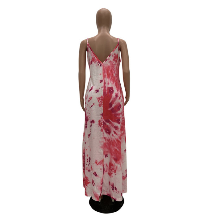Colorful Strap Long Dress