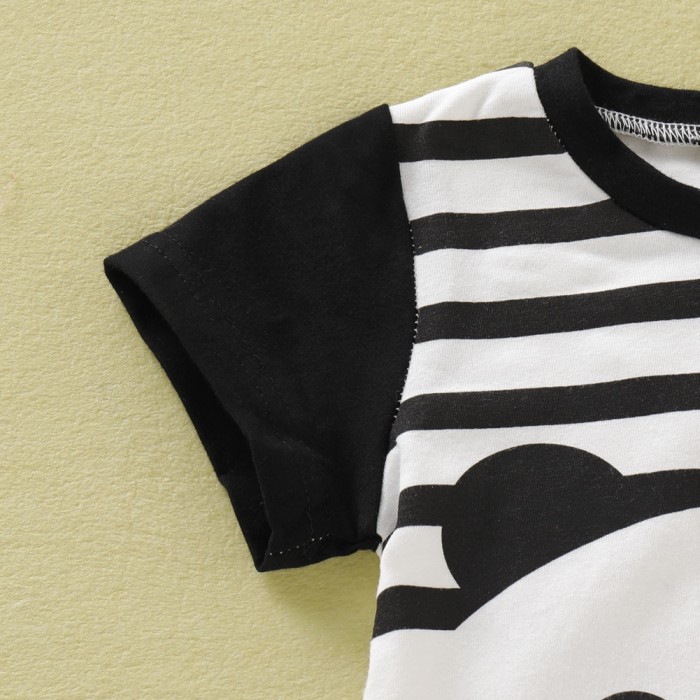 Kids Boy Summer Print Rompers