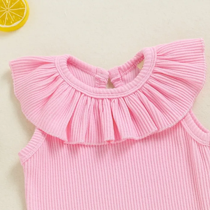 Baby Girl Summer Ruffle Rompers