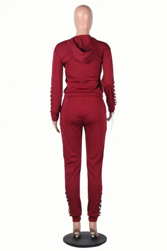 Blank Strings Long Sleeve Sweat Suit
