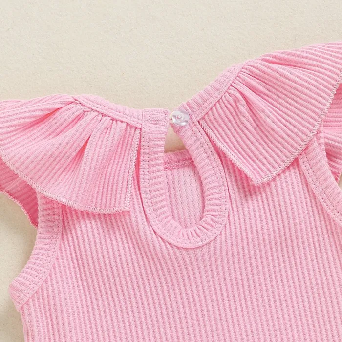 Baby Girl Summer Ruffle Rompers