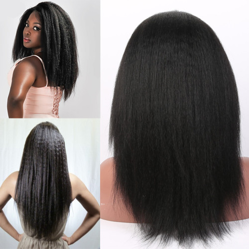 8A Full Lace/Front Lace Human Hair Wigs With Baby Hair Glueless Full Lace Wigs Mongolian Virgin Hair Kinky Straight Human Hair