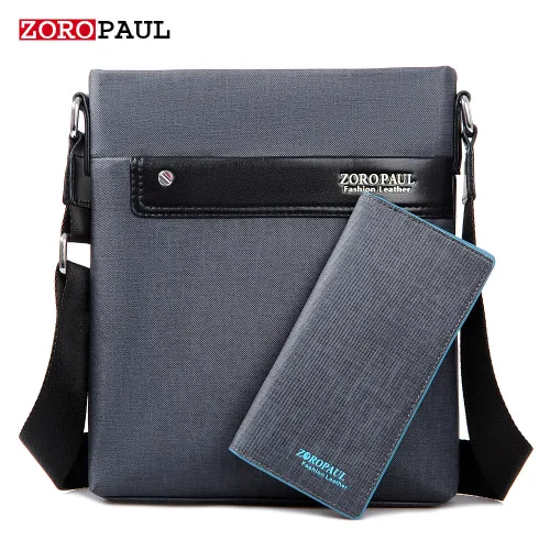 ZOROPAUL Men Fashion PU Leather Crossbady Bag Men's Messenger Business Male Designer Handbags High Quality Shoulder Bags Men