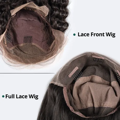 Density 150% Glueless Full Lace Human Hair Wigs Brazilian Kinky Curly Front Lace Wigs Lace Front Human Hair Wigs For Black Women