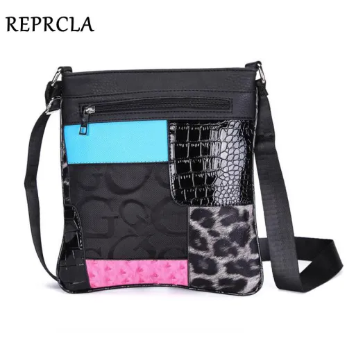 New Brand Designer Women Messenger Bags Crossbody Patchwork PU Leather Shoulder Bags Ladies Designer Handbags Bolsas
