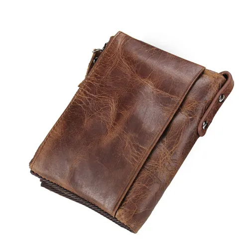 HOT!!! Genuine Crazy Horse Cowhide Leather Men Wallet Short Coin Purse Small Vintage Wallet Brand High Quality Vintage Designer
